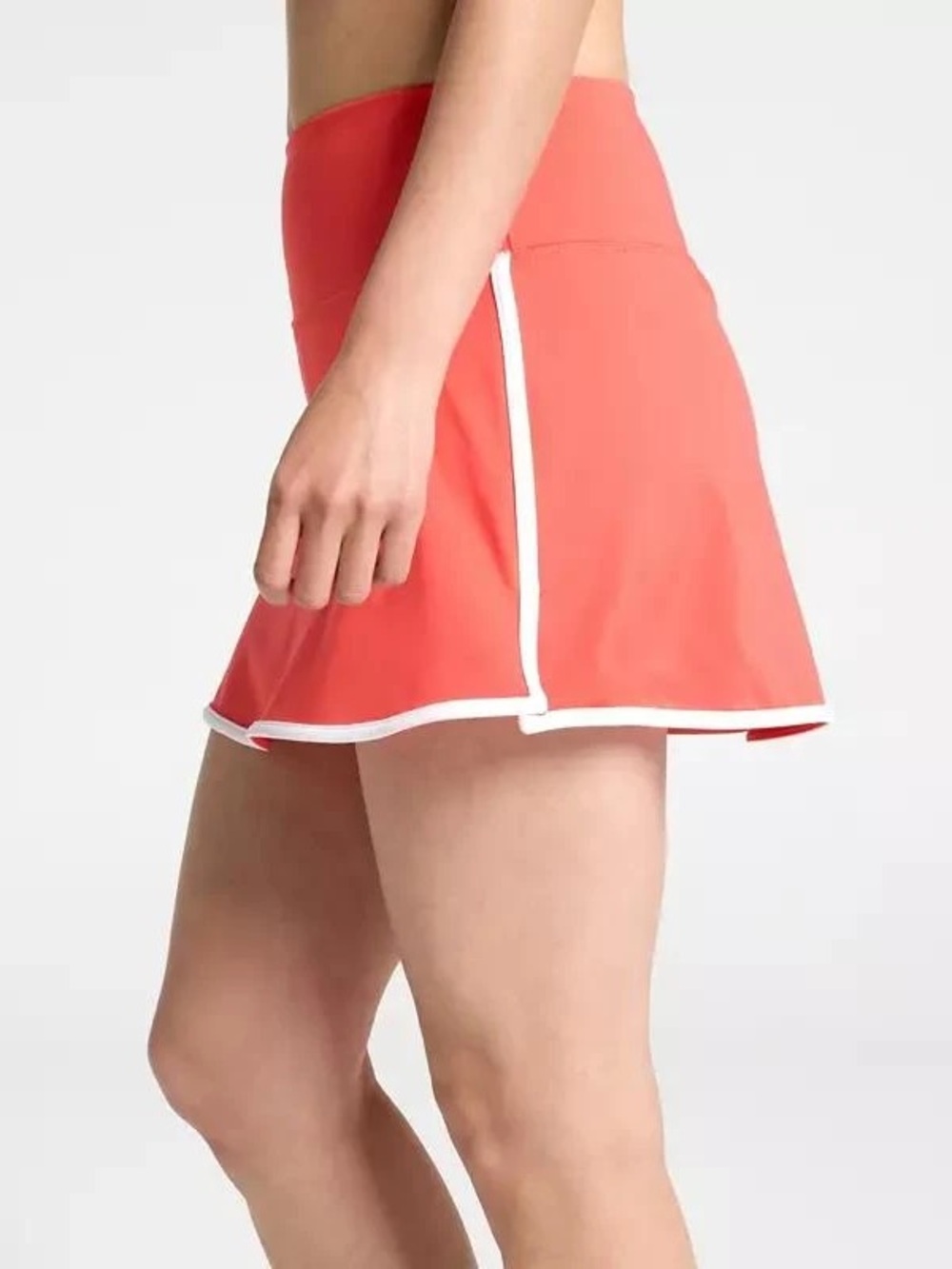 DSG Bright Cabana Coral Athletic Skort with White Logo Tag - Picture 4 of 7